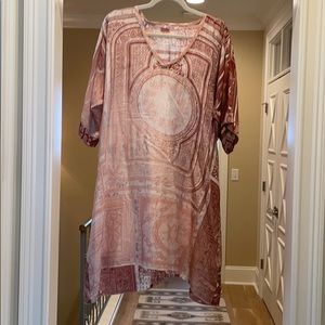 Johnny Was silk tunic dress